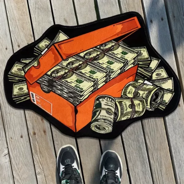 'Sneaker Box Money' Rug