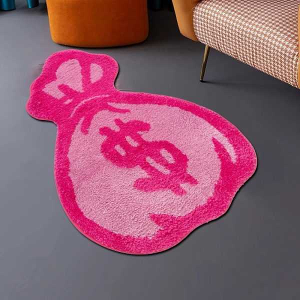 'Pink Money Bag' Rug