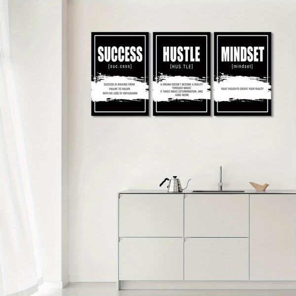 Success, Hustle & Mindset 3-Piece Frame Set - Image 2