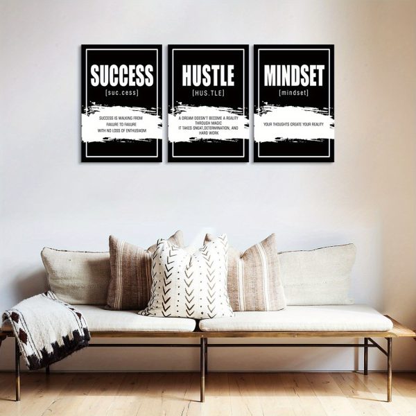 Success, Hustle & Mindset 3-Piece Frame Set - Image 3